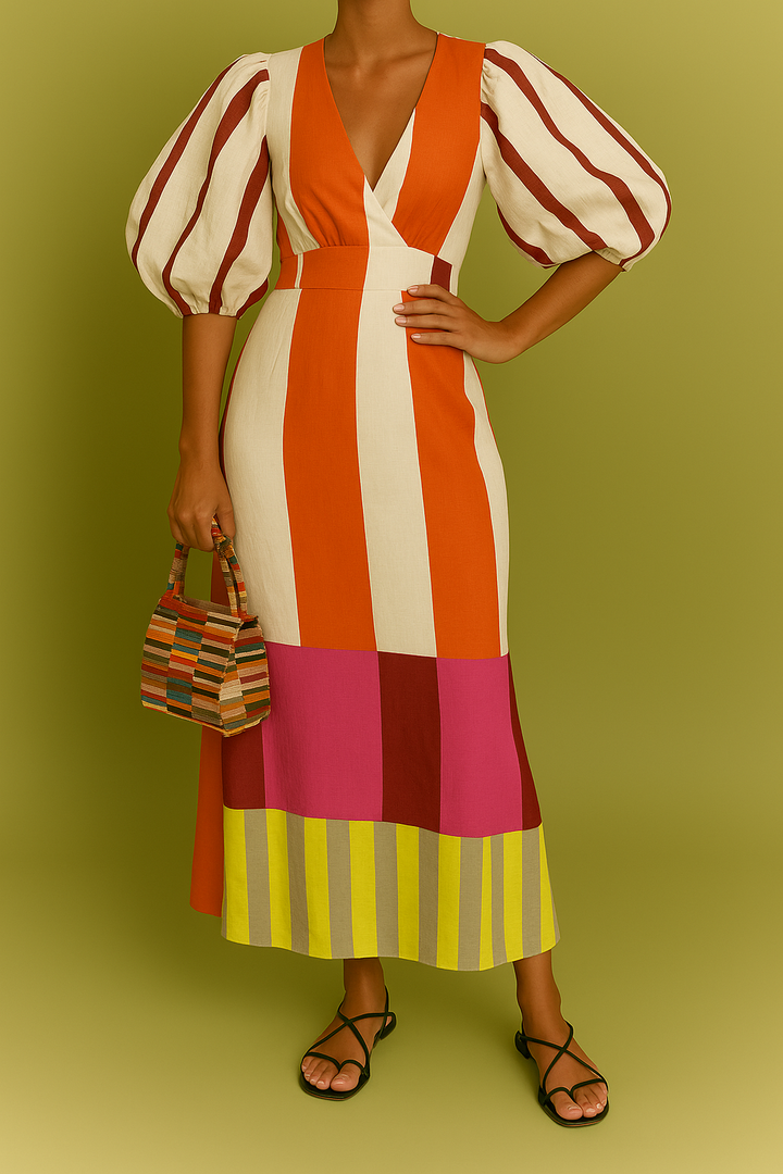 Samanta - Vestido Rayas